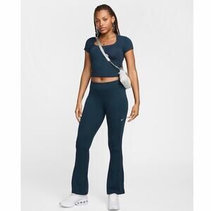 Nike | Chill Knit Tight Mini Rib Flared Leggings | L